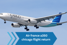 air france a350 chicago flight return